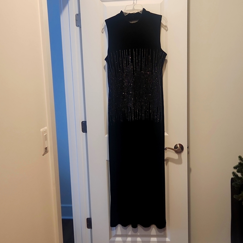 Velvet evening dress